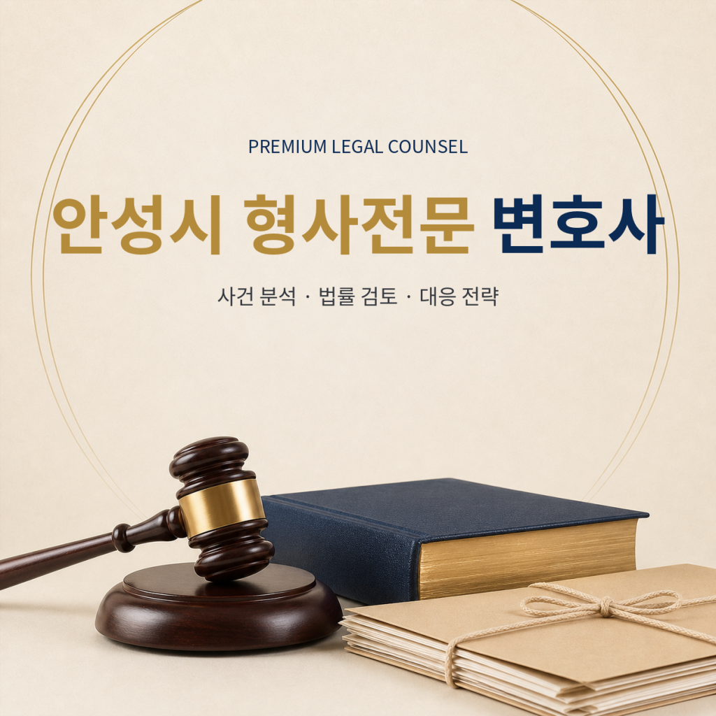 안성시 형사전문 변호사