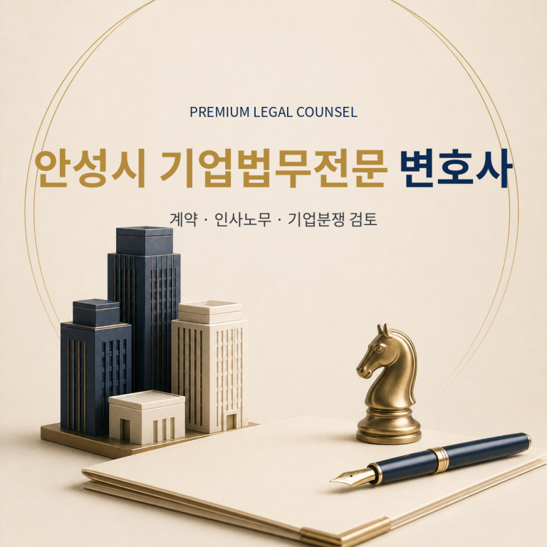 안성시 기업법무전문 변호사